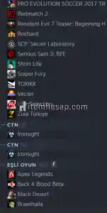 Ucuz 200 Tane Oyunlu Steam Hesap