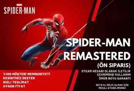 ✅Marvels Spiderman Remastered'lı Steam Hesabı offline+6 AY Garanti ✅