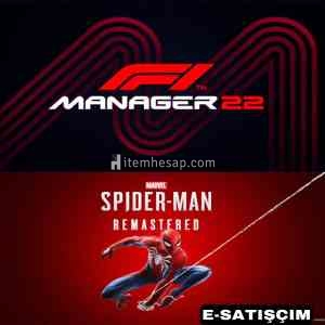 F1 MANAGER 2022 + Marvels Spiderman Remastered HIZLI TESLİMAT