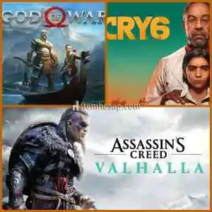 Far Cry 6 + Ac Valhalla + God Of War