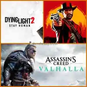 Dying Light 2 + Ac Valhalla + Rdr 2