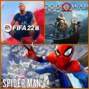 Fifa 2022 + Marvel Spiderman + God Of War