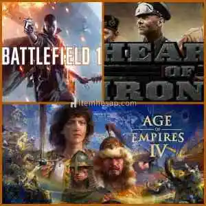 Battlefield V + Hoi 4 + Age Of Empires 4
