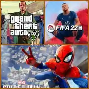 Fifa 2022 + Spiderman + Gta V + Garanti