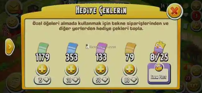 Hayday harika hesap