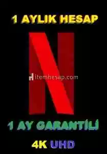 NETFLİX 4K UHD 1 AYLIK HESAP [1 AY GARANTİLİ]