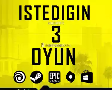 İstediginiz 3 Oyun + Garanti