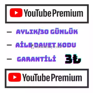 Youtube Premium &Youtube Music Premium (1 Aylık)