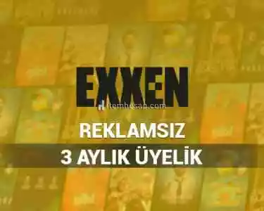 Exxen 3 Aylık Üyelik Reklamsız - Anında Teslimat