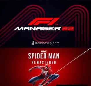 F1 Manager 2022 + Marvels Spiderman Remastered + İstediğiniz Bir Oyun