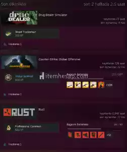Rust Hesap + 3K Saat (Açıklamayı Okuyunuz)