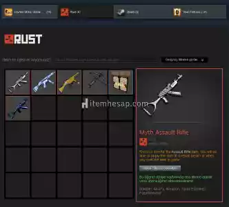 Rust Hesap + 3K Saat (Açıklamayı Okuyunuz)