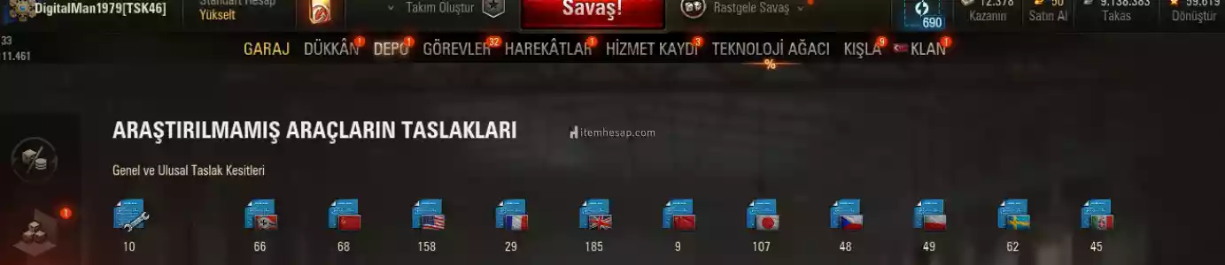 World Of Tank Hesabı