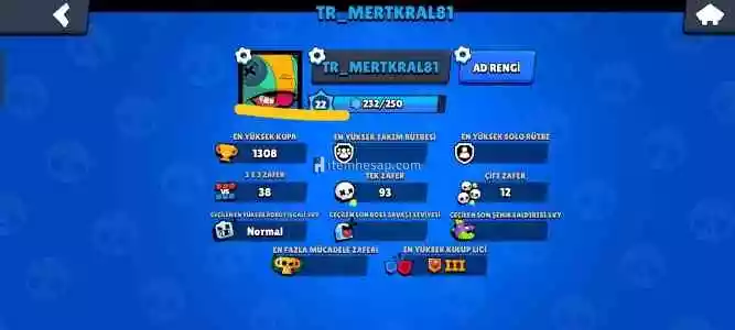 Brawl Stars 1208 Kupa Hesap Efsanevili Destansı Karekterler Var Gayet Ucuz