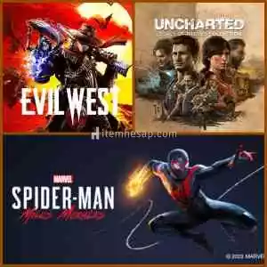 Evil West + Uncharted + Spiderman Miles Morales