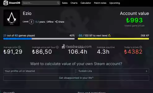 Satılık Steam Hesabı (50+ Aaa Oyun Ve 570Tl Cüzdan)