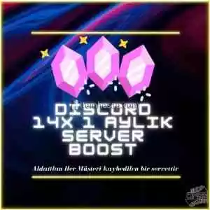 1 Aylık 14x Discord Server Boost