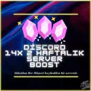 2 Haftalık 14x Discord Server Boost