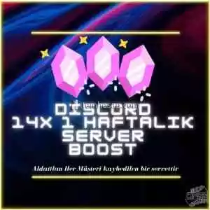 1 Haftalık 14x Discord Server Boost