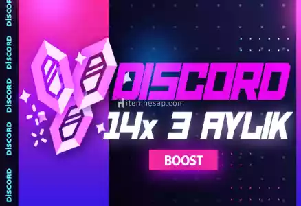 Discord 3 Aylık 14X Boost - Hemen Teslim