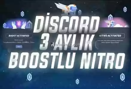 3 Aylık Discord Nitro 2X Boost | Oto Anlık