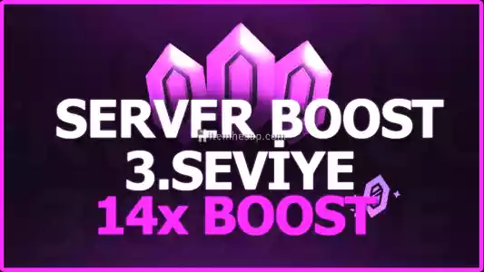 ⭐️1 Haftalık 14X 3 Seviye Server Boost⭐️