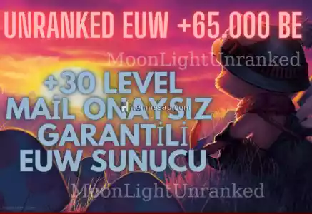 Lol 65000 Eu West Mavi Öz 30 Level Unranked Hesap