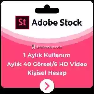 Adobe Stock 40 Görsel Veya 6 Hd Video İndirilebilir Kişisel Hesap