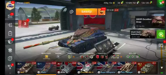 World Of Tanks Blitz Satılık Hesap