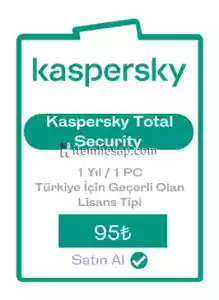 Kaspersky Total Security 1 Yıl 1 PC