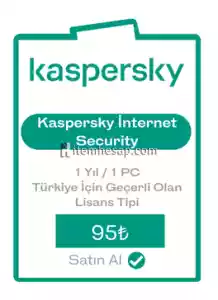 Kaspersky İnternet Security 1 Yıl / 1 PC