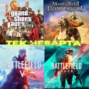 Tek Hesapta GTA 5+BANNERLORD 2+BATTLEFİELD 5+BATTLEFİELD 2042+20 OYUN