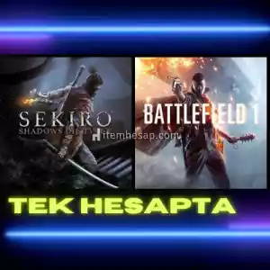 SEKİRO SHADOWS DİE TWİCE +BATTLEFİELD 1 TEK HESAPTA