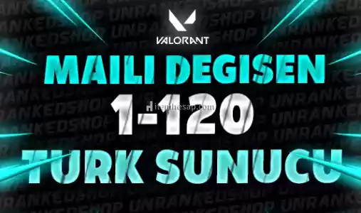 {Tr]  Sunucu  Valorant  Mail Değişen 1-120 Skin Random Hesap