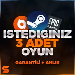 İstediğiniz 3 Oyun + Garanti