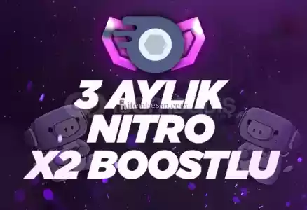 Anlık Teslim - [2X Boost ] 3 Aylık Discord Nitro