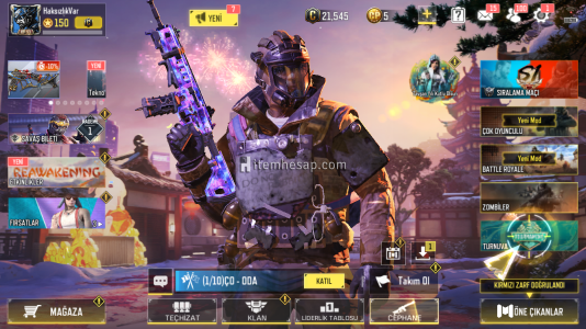 Call Of Duty Mobile 3.000 Tl Değerinde Hesap