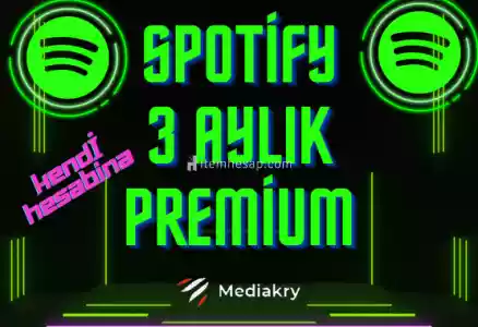⭐Kendi Hesabınıza 3Aylık Spotify Premium ⭐