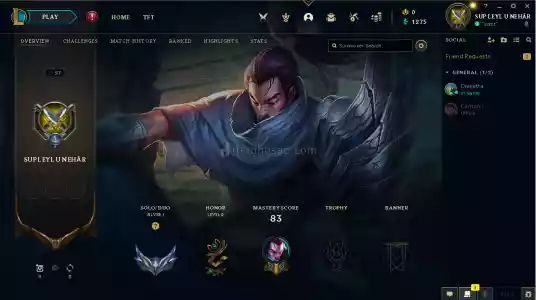 League Of Legends 57Lvl 60 Champ 23 Skin Acc. Euw