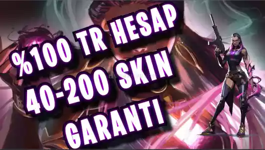 Valorant 40-200 Skin Garanti Random Hesap