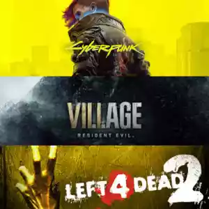 Resident Evil Village + Cyberpunk 2077 + Left 4 Dead 2