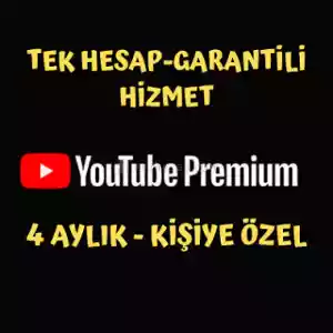 Kendi Hesabınıza 4 Ay Garantili Youtube Premium