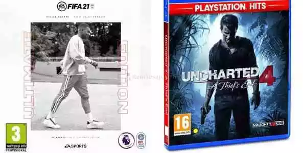 FIFA 21 + UNCHEARTED 4 PS4/PS5 +GARANTİ