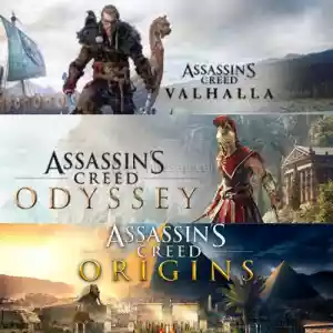 Assassins Creed Valhalla + Assassins Creed Odyssey + Assassins Creed Origins