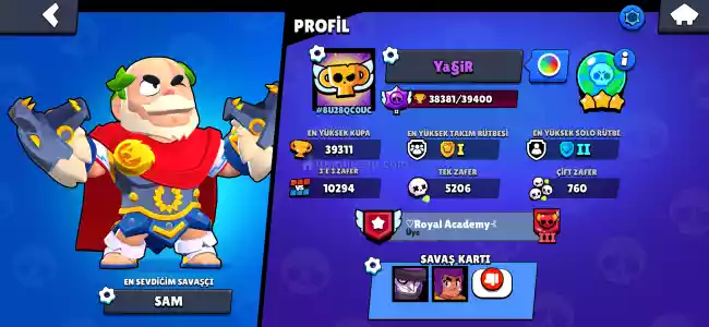 Brawl Stars Hesap 38 K