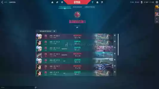 Valorant Immortal 1 Dolu Hesap