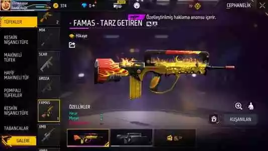 250 Tl Ye Free Fire Hesabı 45 Seviye Geliştirebilir Silah Var