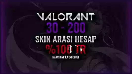 100Tr 30-200 Skin Arası Hesap / Garantili