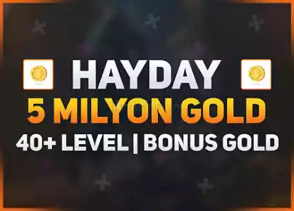 5 MİLYON GOLD - BONUS HEDİYELİ - 40+ LEVEL