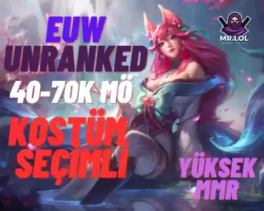 ⭐️Euw- Unranked 30 Lvl- Kostüm Seçimli- Mr.lol Güveni⭐️